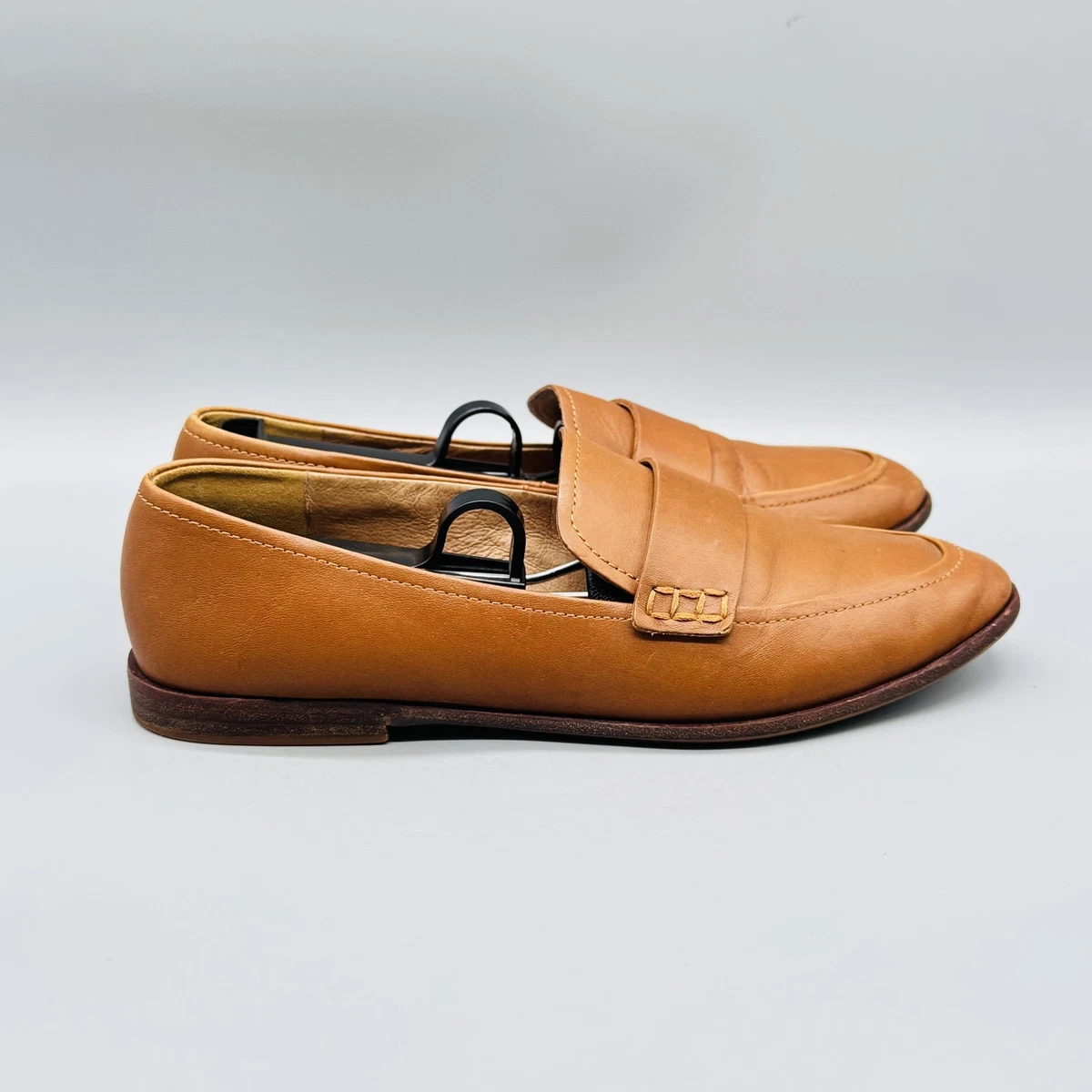NWOB Madewell Brown Leather Loafers Size 8 Madewell Cutout Leather Loafer, 6, Brown - Walmart.com main image 3