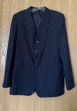  NWOT RALPH LAUREN Boys Pinstripe Longer 4 Button Blazer / Sport Coat Sz 20