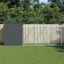Dog House Anthracite Galvanized Steel Large Dog House