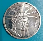 1oz Statue Of Liberty Silver Round