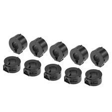 10Pcs 15mm Ferrite Cores Ring Noise Suppression Clip-On RFI EMI Filter Clip