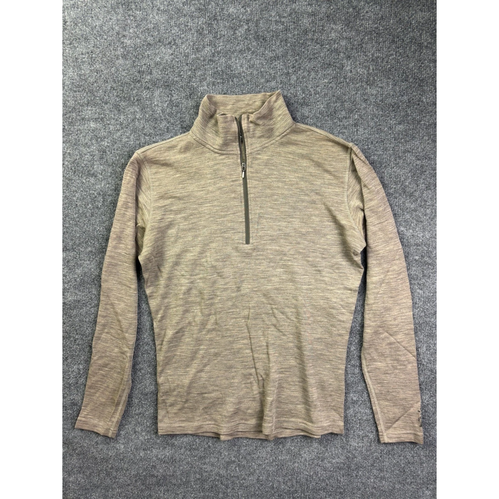 Smartwool 1/4 Zip Pullover Mens M Brown Merino Wool Base Layer 6407
Opens in a new window or tab