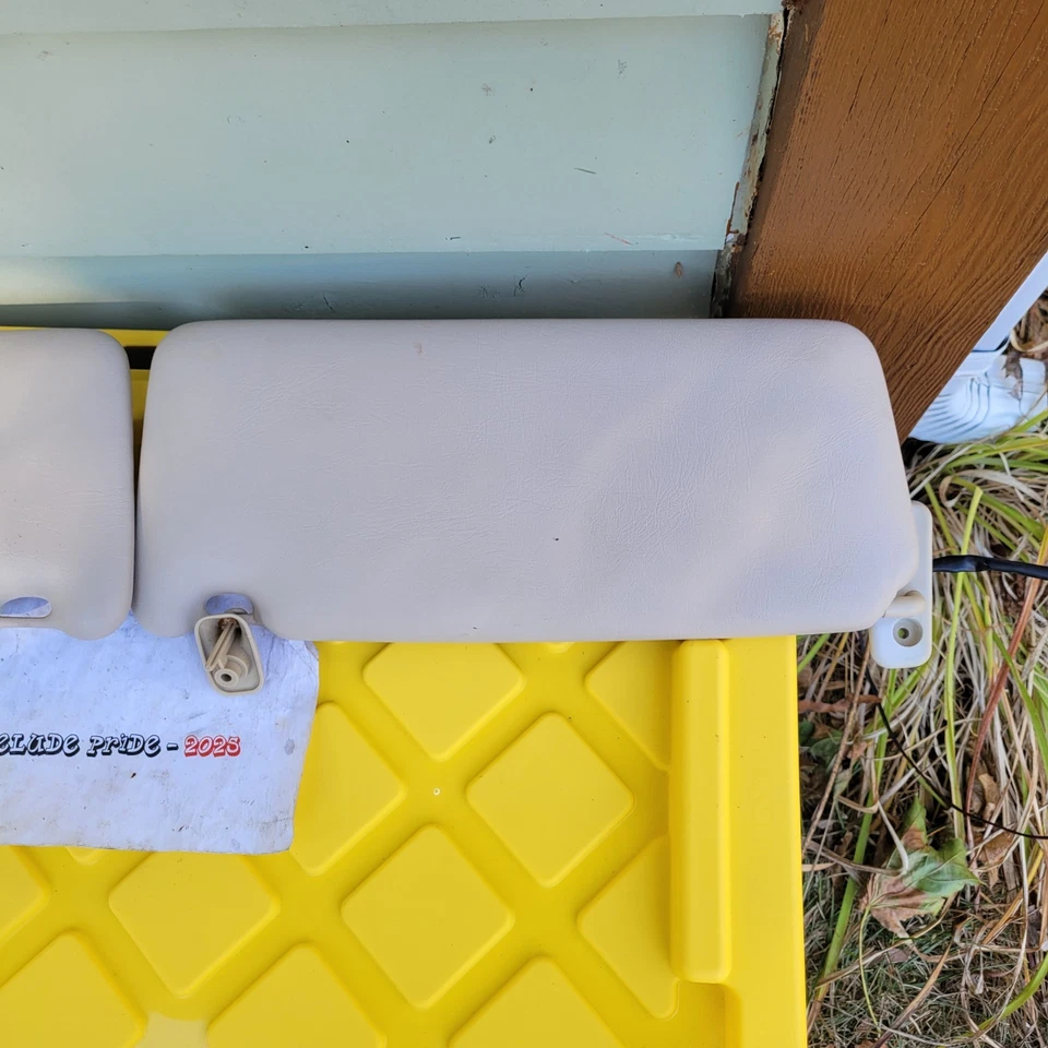 Parasol izquierdo y derecho Volvo 740 760 1984-1989 sedán par bronceado OEM #1664EM Foto 3 de 4