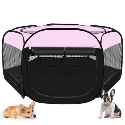 Dog Cat Playpen,Portable Pet Puppy Playpen,Rabbit Puppy Dog Play Pen for Indo...