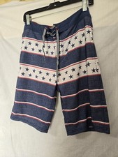 MOSSIMO Supply Co Mens Swim Shorts Size 34 Pocket Swim Beach Surfing Vaca USA