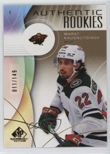 2024 Upper Deck SP Game Used Authentic Rookies Gold /149 Marat Khusnutdinov 1t1p