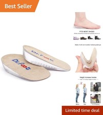 Gel Heel Lift Inserts - Discreet Elevation Shock Absorption for Everyday Use