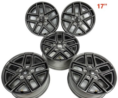 5 2026 New Takeoffs Jeep Gladiator Wrangler Rubicon 17  Charcoal OEM Wheels Rims