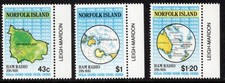 Norfolk Island 1991 SG509-11  set. MNH Ham Radio Network. Maps