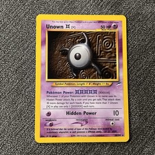 Unown [X] 30/105 LP - Neo Destiny Rare Card - Vintage WOTC Pokémon TCG