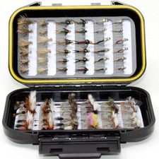 72 Premium Hand Tied Fly Fishing Flies Assortment | Dry, Wet, Nymphs, Streame...
