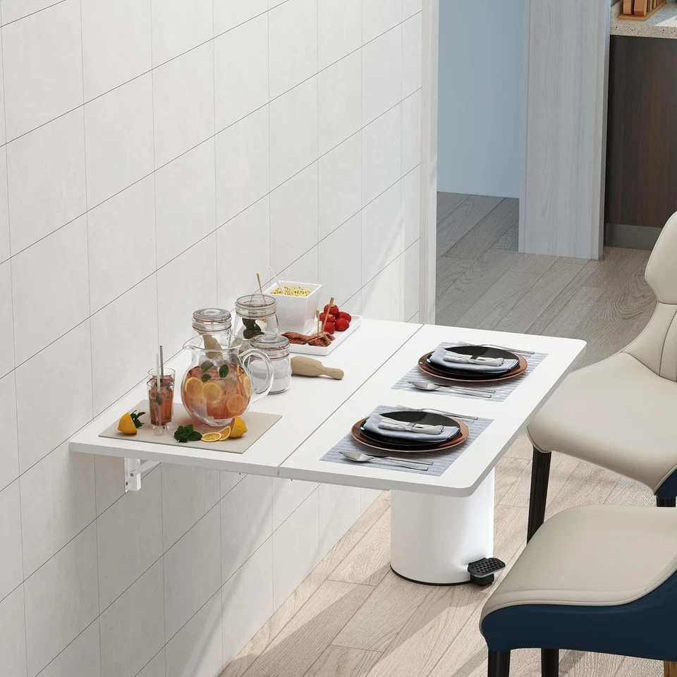 Modern White Floating Desk 23.6"x31.5" - Image 4 of 4