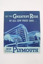 1939 Plymouth Deluxe Brochure 1939 Plymouth Deluxe Brochure