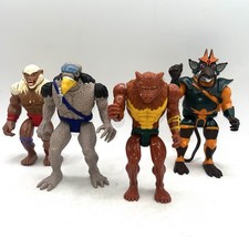 Vintage Thundercats Action Figure Lot LJN Jackalman Vultureman Ratar-O Monkian