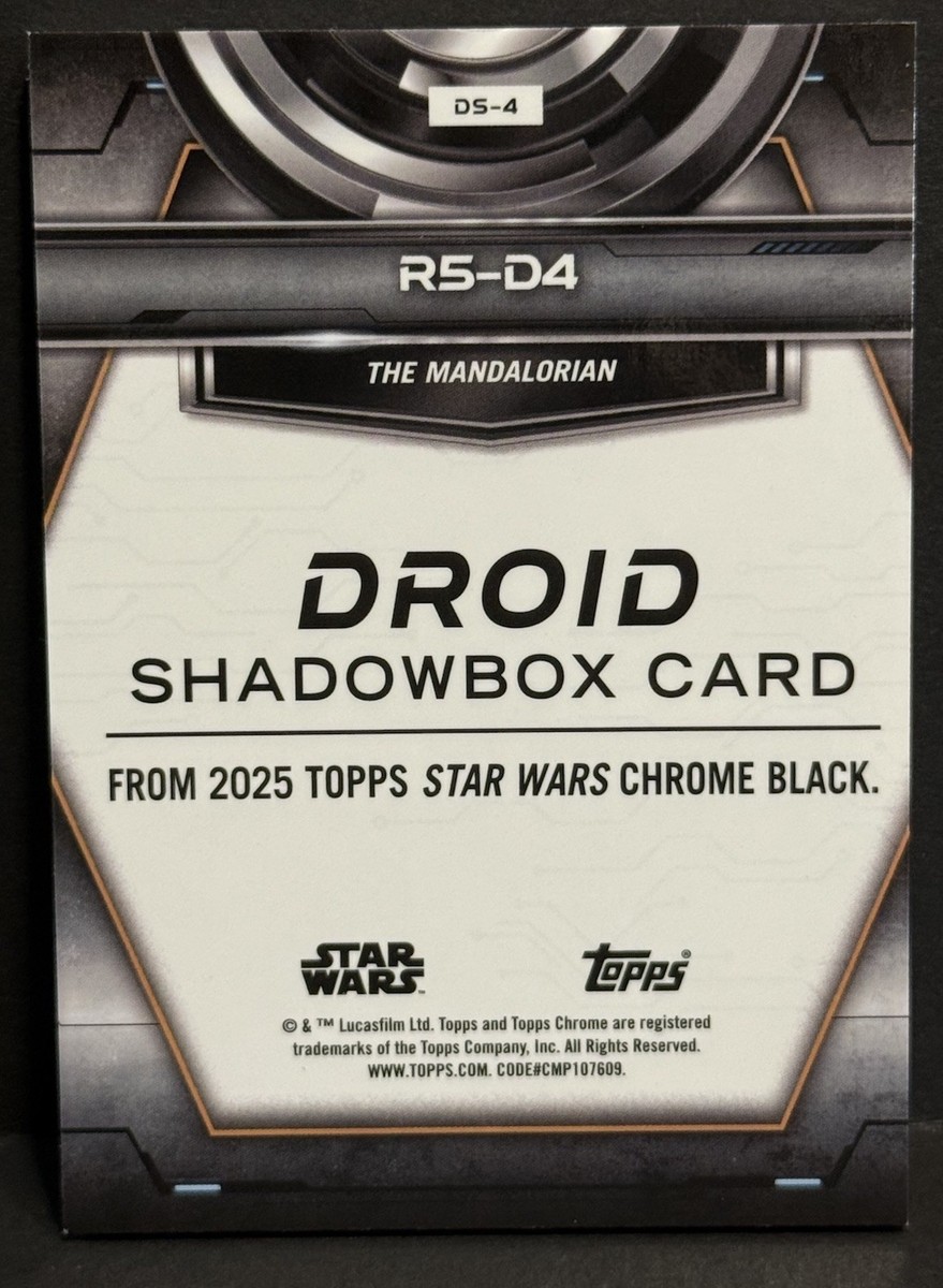 2025 Topps Star Wars Smugglers Outpost R5-D4 Droid Shadow Box