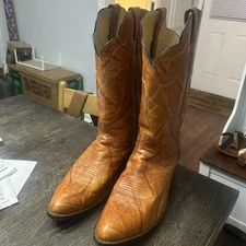 NICE JUSTIN COWBOY WESTERN BOOTS SIZE 12 D