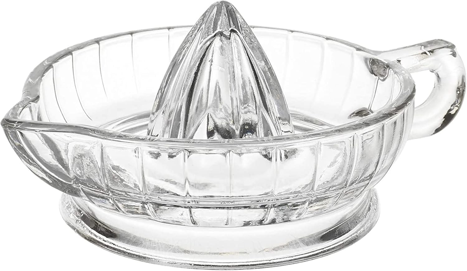 Citrus Juicer with Handle and Pour Spout Glass Manual for Small Lemon and Orange