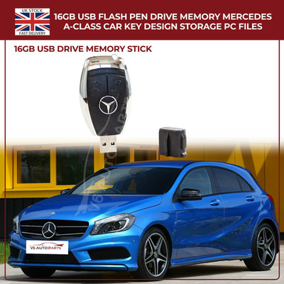 16GB USB 2.0 FLASH PEN DRIVE SPEICHERSTICK FÜR GLB-KLASSE MERCEDES BENZ AUTOSCHLÜSSEL