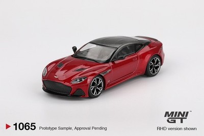 Mini GT #1065 Aston Martin DBS Hyper Red Diecast Model Car RHD
