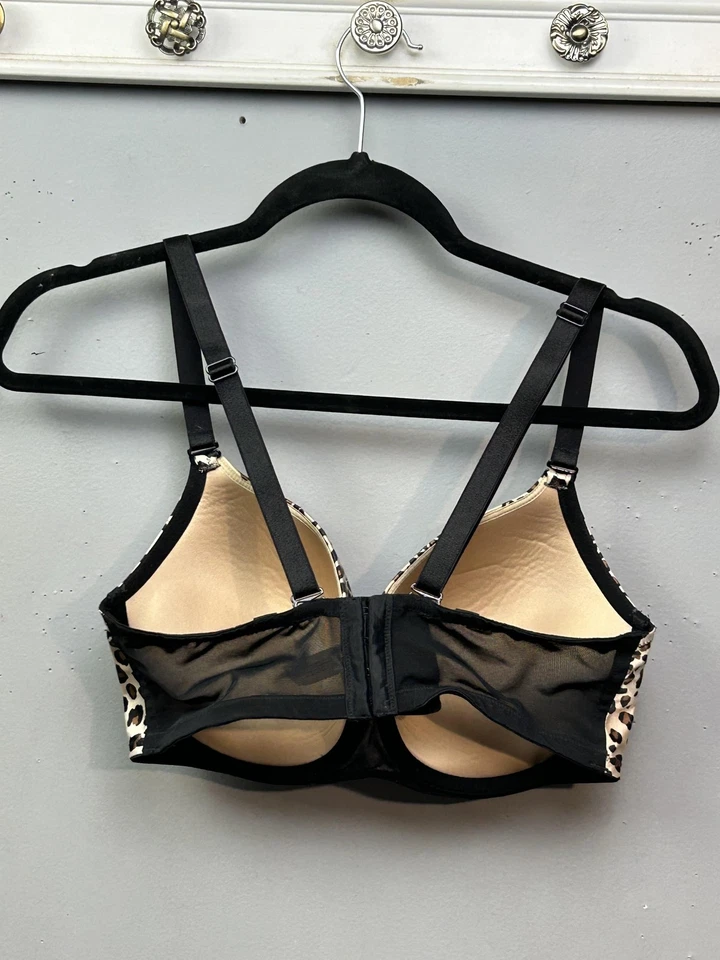 Sujetador Cacique Mujer 38DD Leopardo Estampado Animal Con Aros Acolchado Tostado Negro Foto 2 de 4