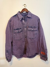 Heron Preston Purple Denim Jacket Men s XL