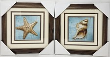 Conch & Starfish 12 x 12 1411-3280BOS 1 Pair