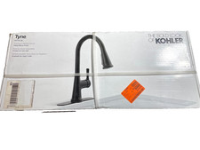 Kohler R21415-BL Tyne Single-Handle Pull-Down Sprayer Kitchen Faucet Matte Black