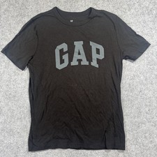 Gap Kids Logo Graphic T-Shirt XL Black Cotton Short Sleeve Tee