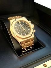 Audemars Piguet Royal Oak Chronograph Rose Gold Black Dial 26320OR.OO.1220OR.01 12