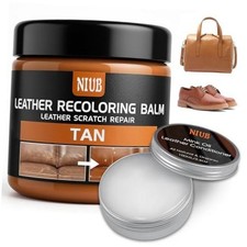Leather Recoloring Balm, Leather Color Restorer with Leather Conditioner Tan