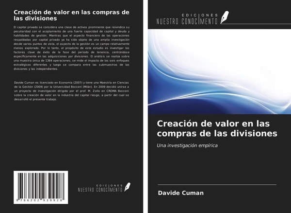 Davide Cuman | CreacióN De Valor En Las Compras De Las Divisiones | Taschenbuch-image