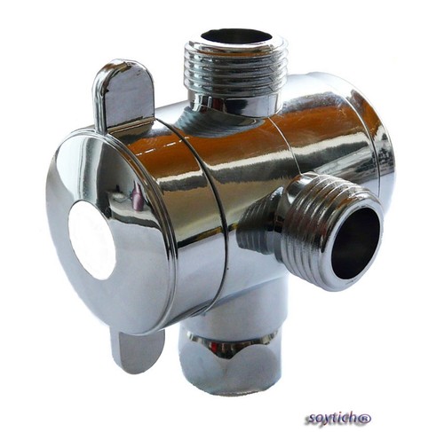 G-Promise Duschumsteller Aus Metall Mit Niedrigem Halter – 4 Modi (inkl. Pause), 3-Wege-Ventil, Chrom