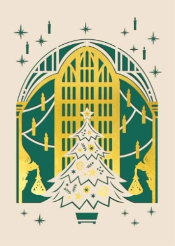 Harry Potter: The Great Hall Holiday Laser Die-Cut Card (Cards) HP Card Holiday - Picture 1 of 1