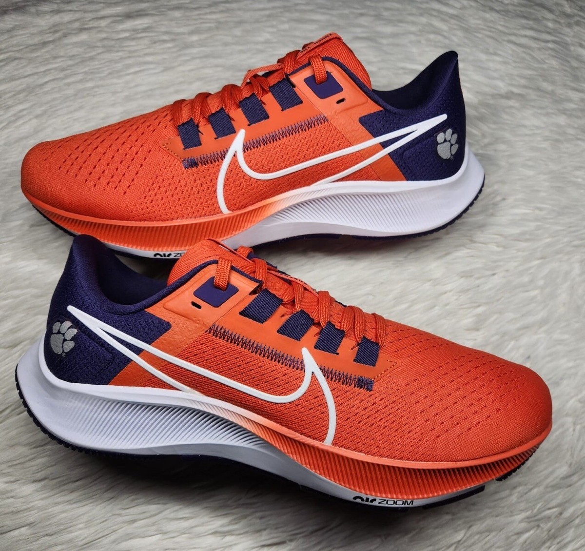 Nike Air Zoom Pegasus 38 Clemson Tigers Orange Purple College NCAA