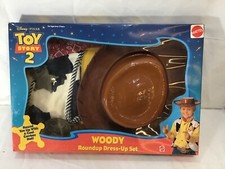 2000 Mattel Disney Toy Story 2 Woody Roundup Dress Up Set Costume NEW Boxed RARE