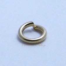 14K Gold Filled 6mm 17 Gauge Round Open Jump Ring Findings 10pcs
