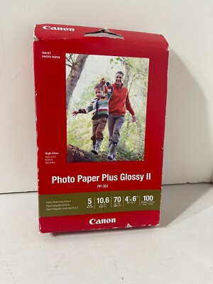 Canon Plus Glossy II PP-301 Inkjet Print Photo Paper - 100 Sheets