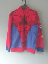 New Marvel Spider Man Hooded Jacket Size 10/12