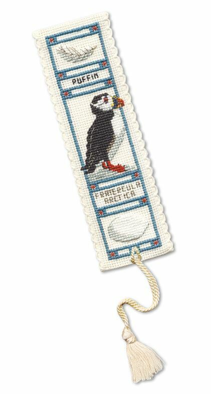 Puffins Bookmark Cross Stitch Kit (Textile Heritage)