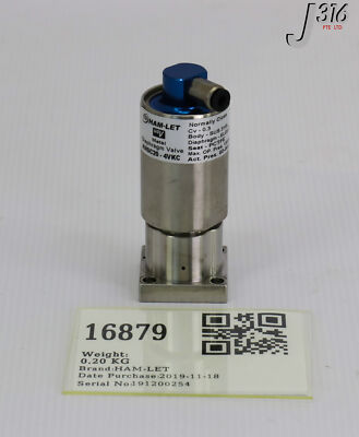 16879 HAM-LET DIAPHRAGM VALVES HMSC20-4VKC | eBay