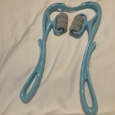 Blue Neck Massager Roller Plastic Shoulder Trigger Point Therapy Relaxation