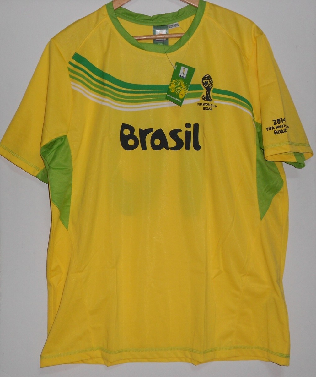 BRAZIL 2014 FIFA World Cup Mens FOOTBALL Shirt XL XXL OFFICIAL