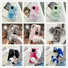 Soft Fluffy Furry Bunny Rabbit Plush Case Cover For Google Pixel 4 XL/4a 5G/5 5G