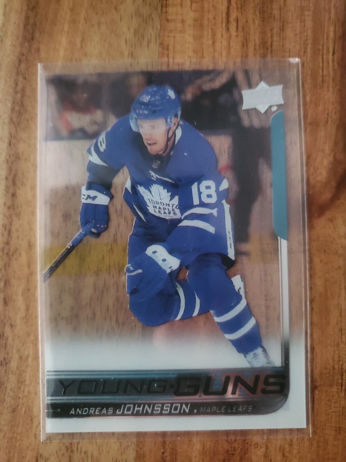 2018 19 Upper Deck Andreas Johnsson Young Guns Clear Cut #492