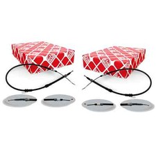 2x FEBI BILSTEIN HANDBREMSSEILE passend für VW CALIFORNIA MULTIVAN TRANSPORTER