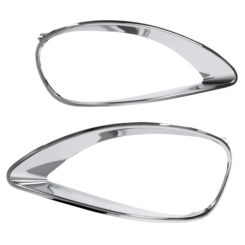 Left & Right Chrome Headlight Bezel Trim For Freightliner Columbia 2001-2017 - Imagem 4 de 4