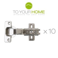 10x 35mm Slide-On One Way Hinge Kitchen Cupboard Cabinet Door Inset 110° degree