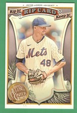 2022 TOPPS ALLEN & GINTER JACOB DEGROM BOX LOADER TRIPLE RIP UNRIPPED 69/88 METS