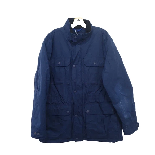 Vineyard Vines Mens Navy Waxed Harbormaster Outdoors Hiking Jacket Coat Sz Large
