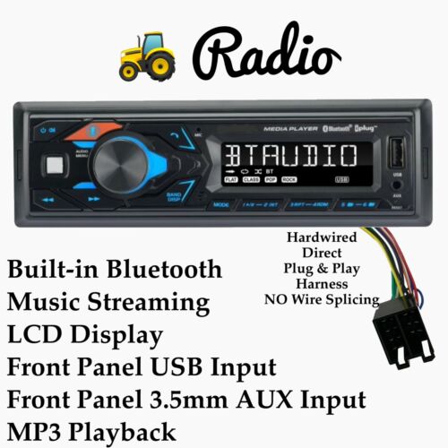 Miscellaneous goods code Bad faith Direct Plug & Play YANMAR V4-6, V4-7, V8, V10, V12 Tractor Radio AM FM  Bluetooth | eBay